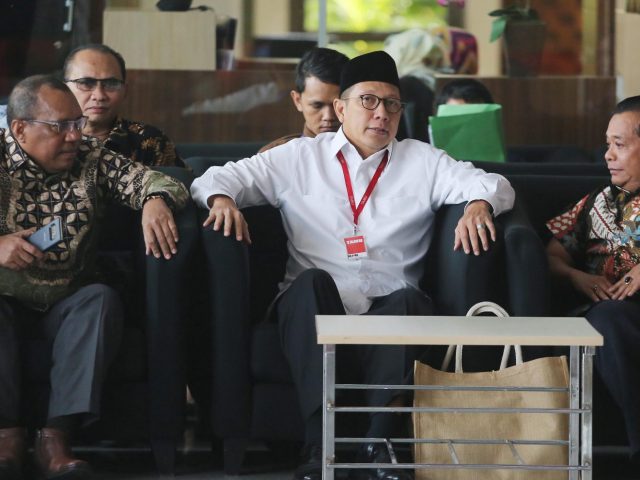 Menteri Agama Lukman Hakim Saefuddin saat berada di kantor KPK beberapa waktu lalu. (Fedrik Tarigan/Jawa Pos)