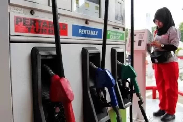 Ilustrasi BBM di SPBU Pertamina.