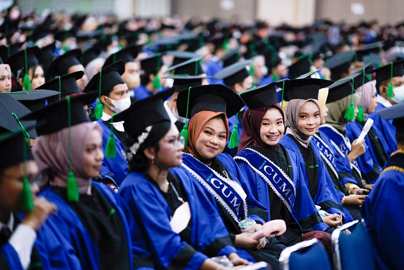 Para mahasiswa dan mahasiswi PCR yang diwisuda, Sabtu (22/10/2022).
