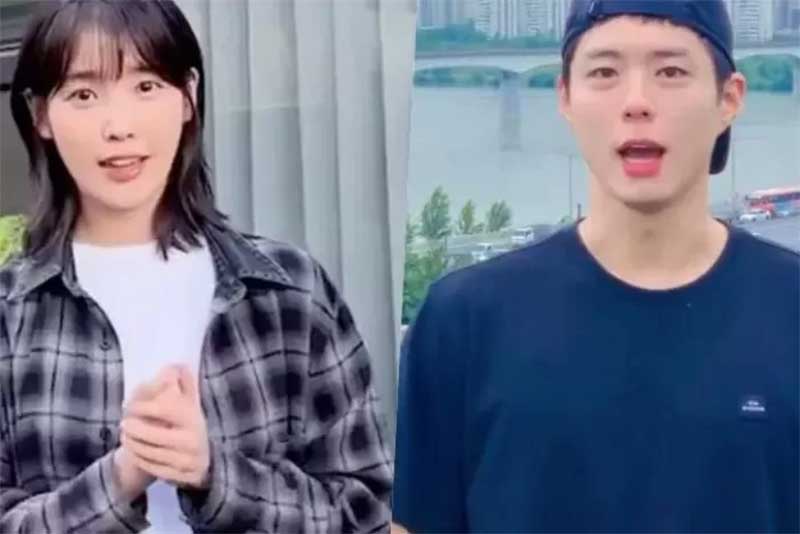 Artis Korea IU dan Park Bo Gum Lakukan Ice Bucket Challenge.