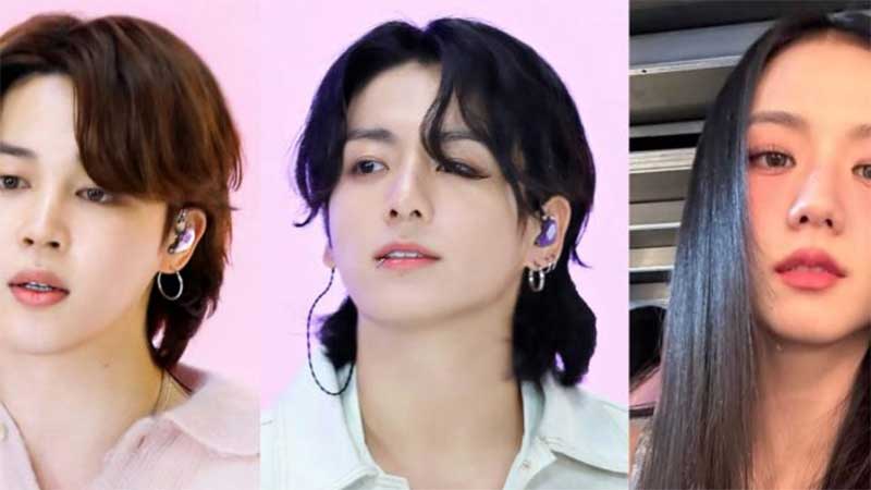 Dari kiri: Jimin BTS, Jungkook BTS, Jisoo BLACKPINK tiga posisi teratas brand reputasi bulan ini.