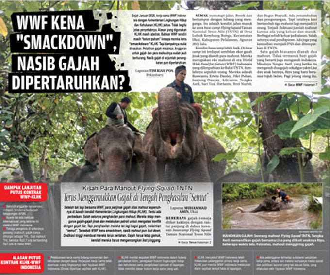 Cover halaman 1 koran Riau Pos.