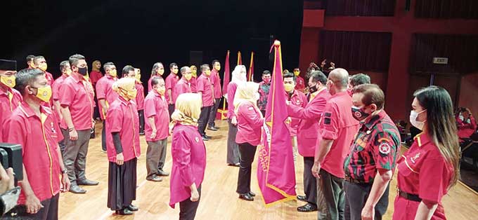 Pelantikan serentak pengurus Soksi Provinsi Riau dan Pekanbaru dilaksanakan Ahad (28/3/2021) siang di Bandar Seni Raja Ali Haji, Pekanbaru.