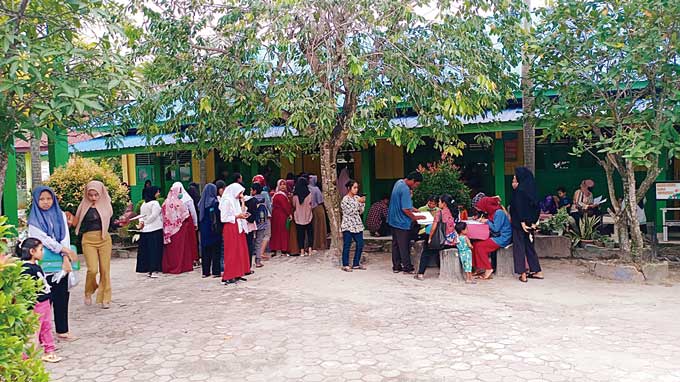 Sekolah Menengah Pertama Negeri (SMPN) Binsus Dumai mulai menerima peserta didik baru, Senin (3/7/2023).