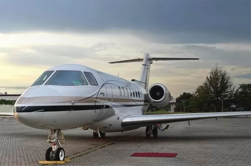 Salah satu pesawat jet pribadi milik perusahaan Jet Valet.
