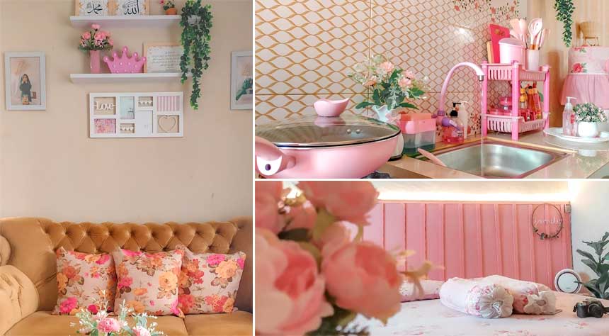 Home Decor Serba Pink dan Gold