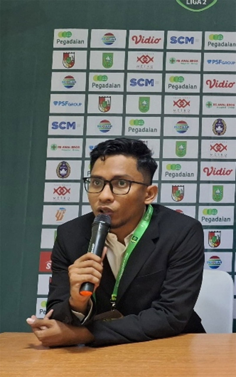 Sekretaris PSPS Riau Muhammad Teza Taufik