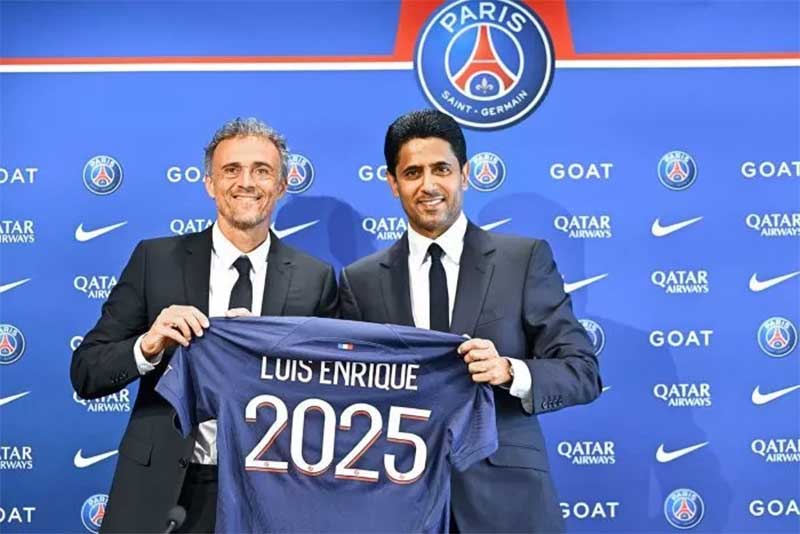 Luis Enrique diperkenalkan sebagai pelatih PSG (PSG).