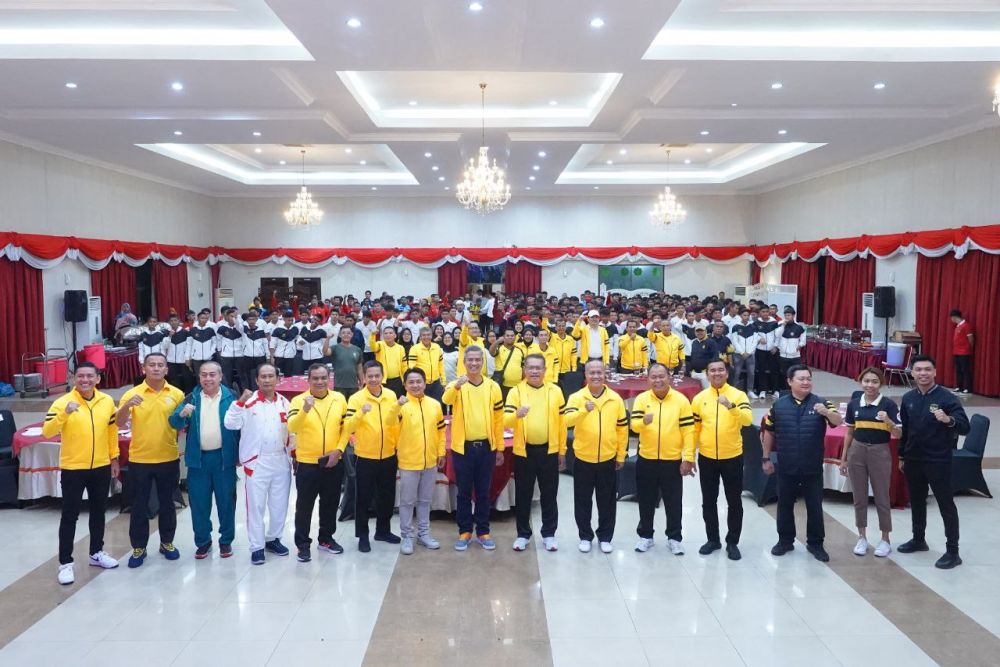 Gala Dinner Sekaligus Pembukaan Kejurnas PPLP/Daerah dan SKO Sepakbola 2023 di Gedung Daerah Balai Serindit, Selasa (13/6/2023) malam.