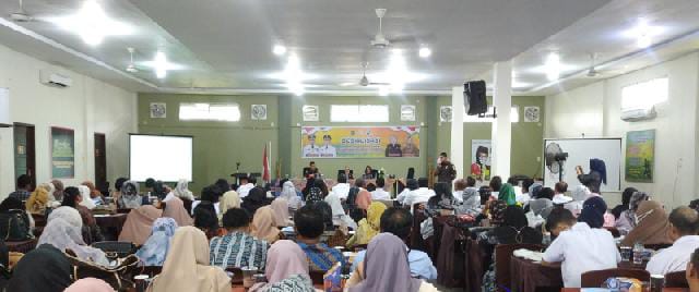 Suasana kegiatan sosialisasi tertib hukum pada pelayanan yang berkualitas dan bermutu dilaksanakan Dinas Kesehatan Inhil di Tembilahan, 10 Mei 2023 lalu.