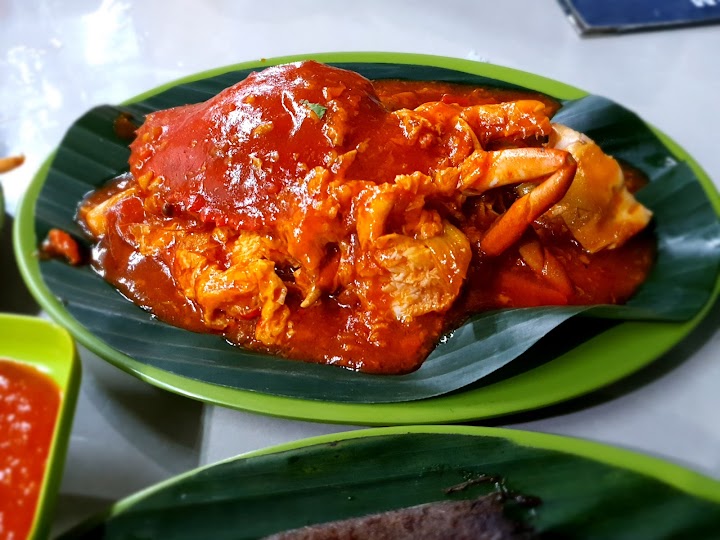 Salah satu menu makanan laut di Frisca Seafood, pilihan kuliner di Tembilahan, Indragiri Hilir, Riau.