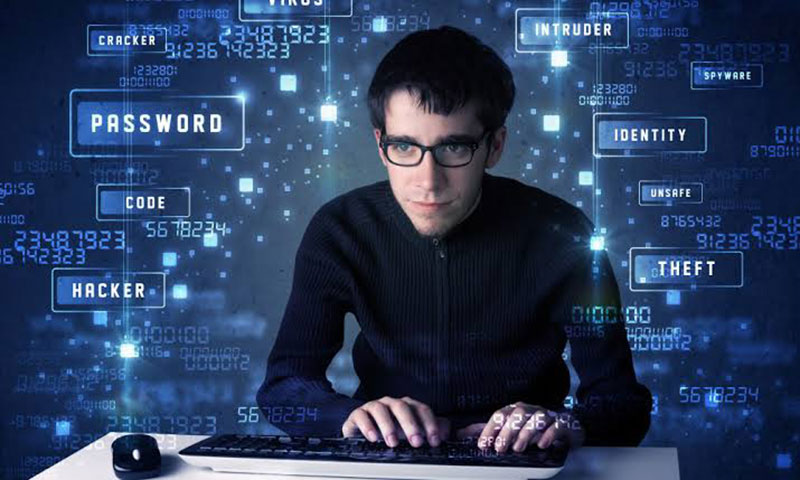 Ilustrasi penjahat siber melancarkan serangan.