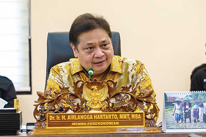 Menko Perekonomian Airlangga Hartarto.