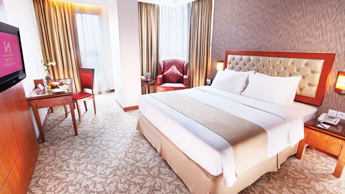 Salah satu kamar di Swiss-Bellinn ska Pekanbaru.(SWISS-BELLIN SKA FOR RIAUPOS.CO)