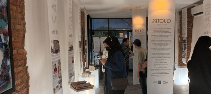 Jadi Ruang kembali menggelar Jadi Pameran pada Selasa (13/12/2022). Ini merupakan pameran karya desain, arsitektur dan seni lukis bertema Jadi Saru yang hadir lebih dari sepekan ke depan di Suko Kopi, Jalan Sumatera, Kota Pekanbaru.