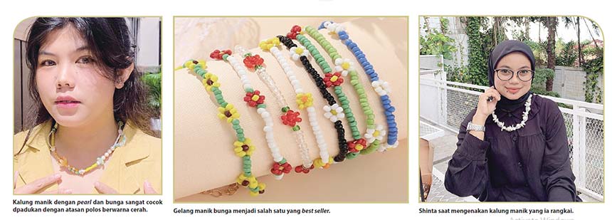 Rangkai Manik Jadi Aksesoris Estetik