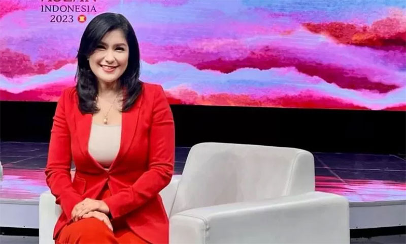 Potret Valerina Daniel, jurnalis senior TVRI yang menjadi moderator debat capres-cawapres 2024.