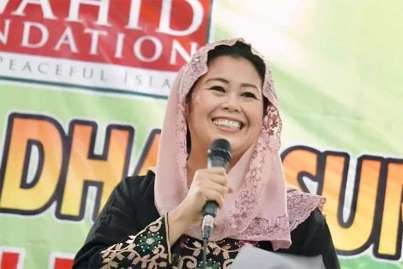 Putri Gus Dur yang juga dikenal sebagai Founder Islamic Law Firm Yenny Wahid.