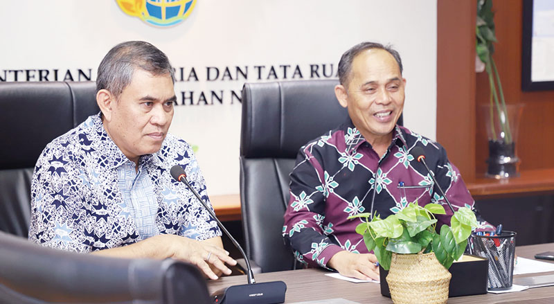 Pj Bupati Inhil H Herman mengkoordinasikan persoalan RTRW dan RDTR kepada Pemerintah Pusat di Jakarta, baru-baru ini.