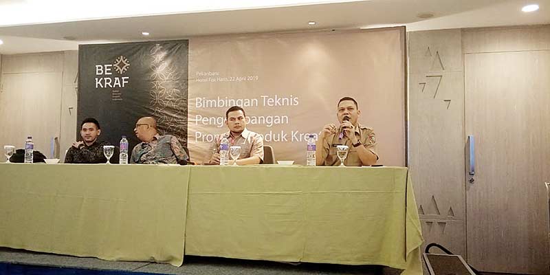 BIMBINGAN: BE Kraft menggelar bimbingan teknis pengembangan promosi produk kreatif di Hotel Fox Harris, Senin (22/4/2019).