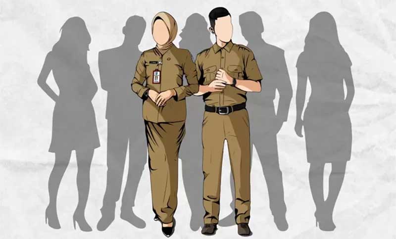 Ilustrasi Aparatur Sipil Negara (ASN).