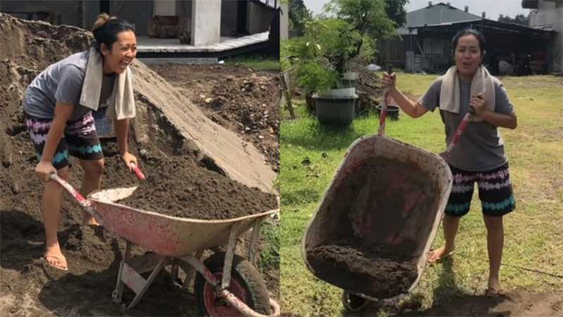 Soimah jadi tukang.