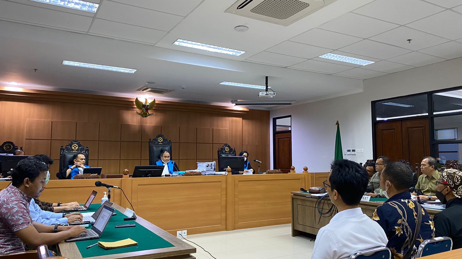 Sidang gugatan terhadap kebijakan Menteri Kehutanan dan Lingkungan Hidup terkait Penetapan Kawasan Hutan dengan Pengelolaan Khusus (KHDPK) yang digelar di Pengadilan Tata Usaha Negara (PTUN) Jakarta (Selasa 31/1/2023).