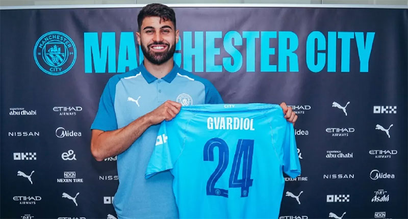 Josko Gvardiol resmi diperkenalkan sebagai pemain baru Manchester City, Sabtu (5/8/2023).