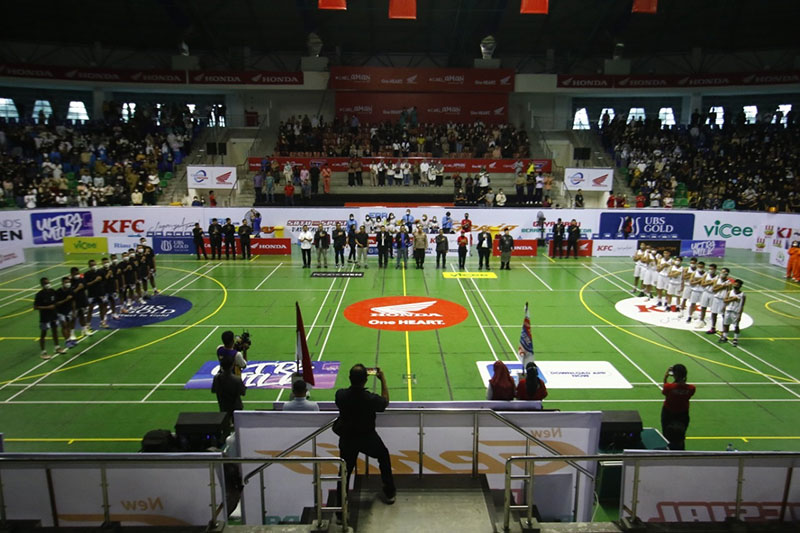 Seasana opening Honda DBL With KFC 2022-2023 Riau Series di Gelanggang Remaja, Jalan Sudirman Pekanbaru resmi bergulir, Jumat (13/1/2023).