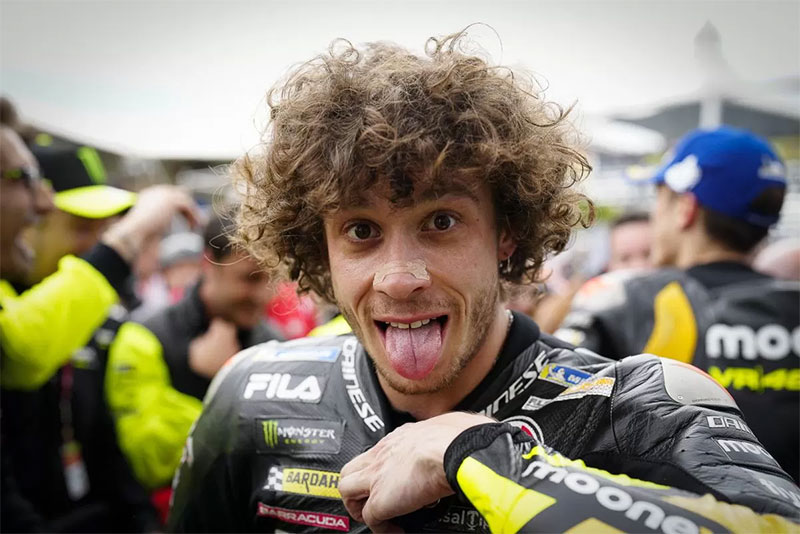 Marco Bezzecchi memenagi balapan utama di MotoGP India.