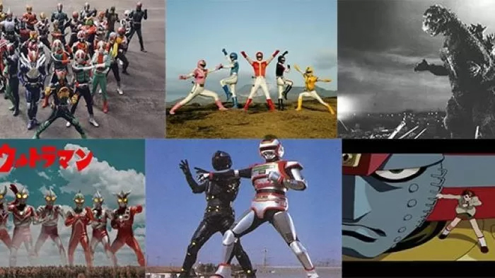 Kolase berbagai macam Tokusatsu yang telah dikenal masyarakat.
