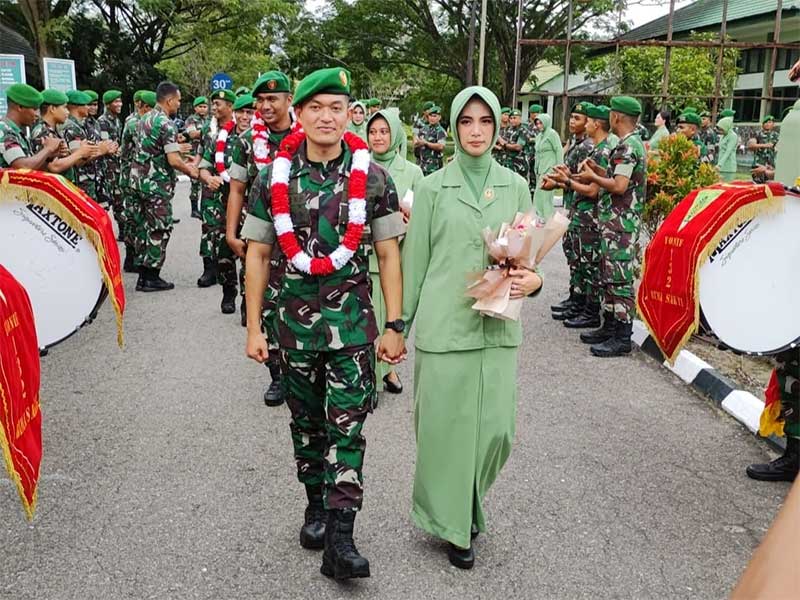 Mayor Inf Dr Zulfikar Rakita Dewa SE SHub Int MI PolÂ  MH MM resmi meninggalkan jabatannya sebagai Wakil Komandan Batalyon Infanteri 132/Bima Sakti, Sabtu (18/11/2023).