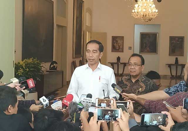 Presiden Joko Widodo saat diwawancarai awak media beberapa waktu lalu (Folly Akbar/JawaPos.com)