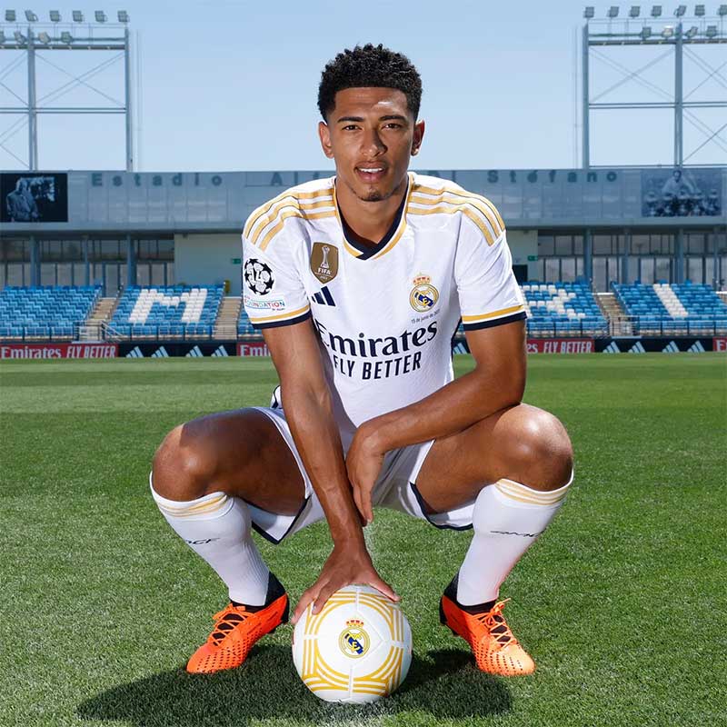 Jude Belingham berseragam Real Madrid.