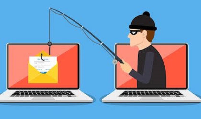 Ilustrasi kejahatan digital phising.