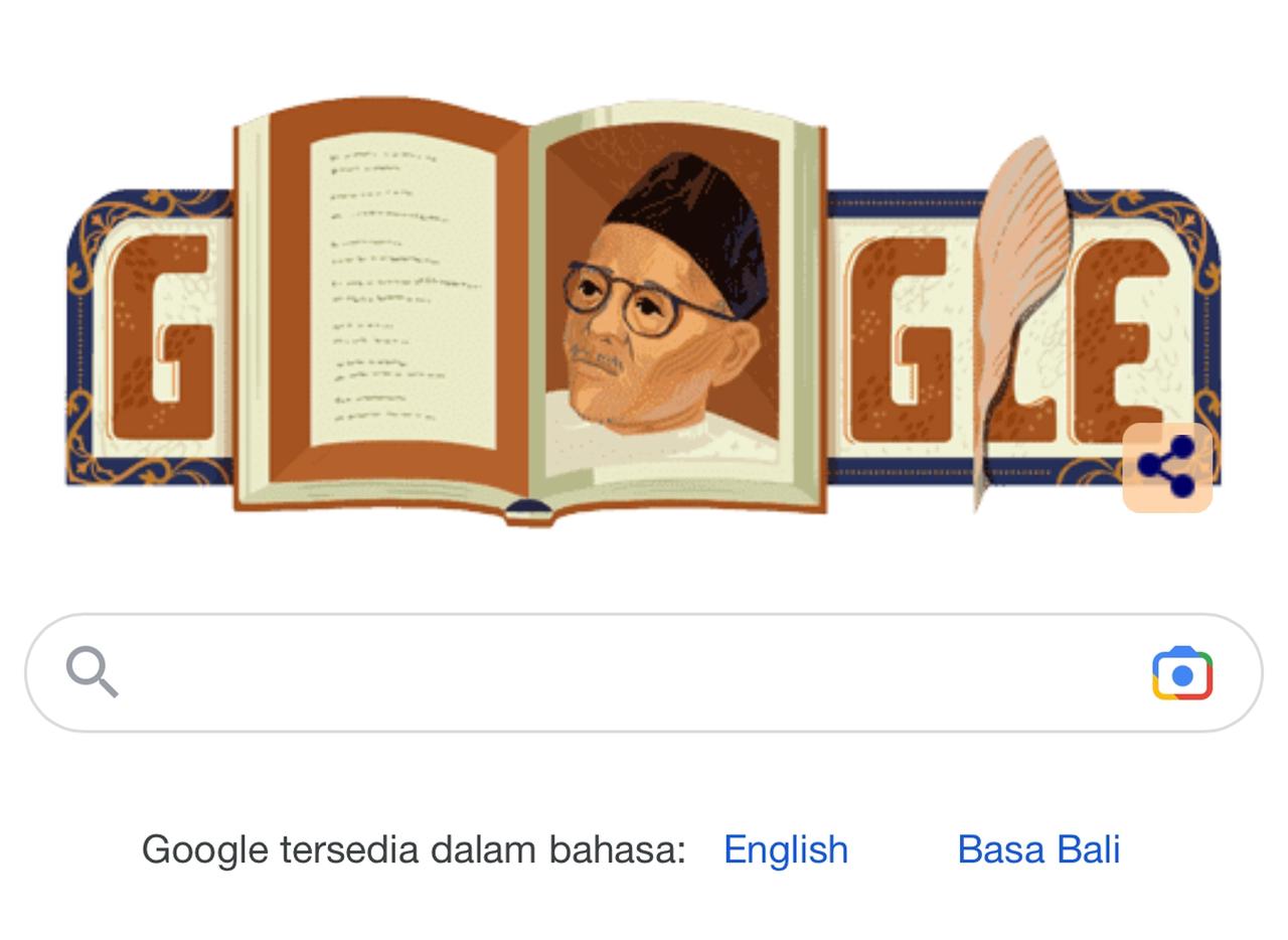 Google Doodle hari ini, Kamis (5/11/2022), Raja Ali Haji.