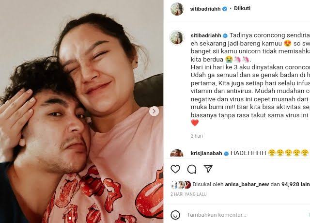 Siti Badriah dan suami.
