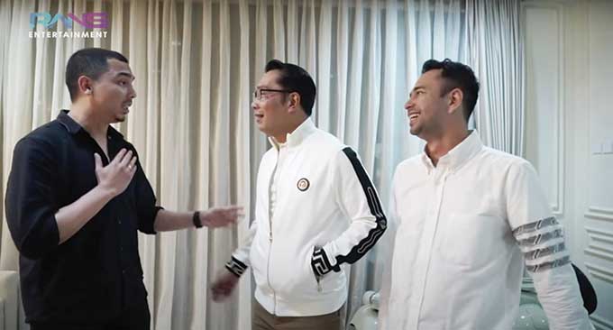 Reybi Waren berbincang dengan Gubernur Jawa Barat Ridwan Kamil, artis kenamaan Raffi Ahmad dan Nagita Slavina di kanal Youtube RANS Entertainment, beberapa waktu lalu.