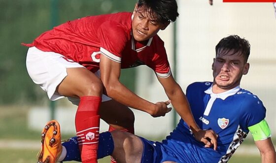 Zanadin Fariz (kiri) tampil memukau dalam laga uji coba timnas U-20 melawan Moldova U-20 tadi malam di Antalya, Turki, Jumat (4/11/2022).