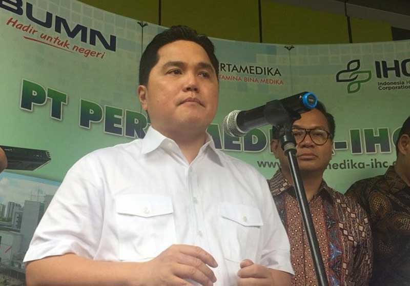 Menteri BUMN Erick Thohir. (Romys Binekasri/JawaPos.com)