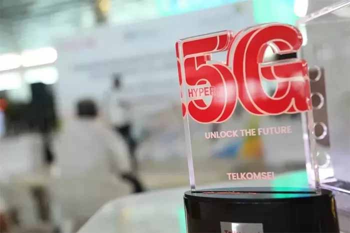 Ilustrasi jaringan 5G Telkomsel.