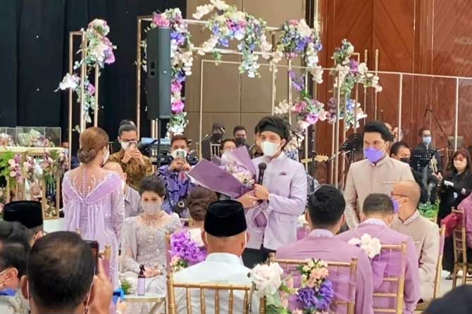 Acara lamaran Atta Halilintar kepada Aurel Hermansyah yang digelar di salah satu hotel di kawasan Pondok Indah Jakarta Selatan, Sabtu (13/3/2021).
