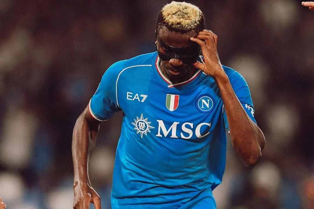 Pemain Napoli Victor Osimhen.