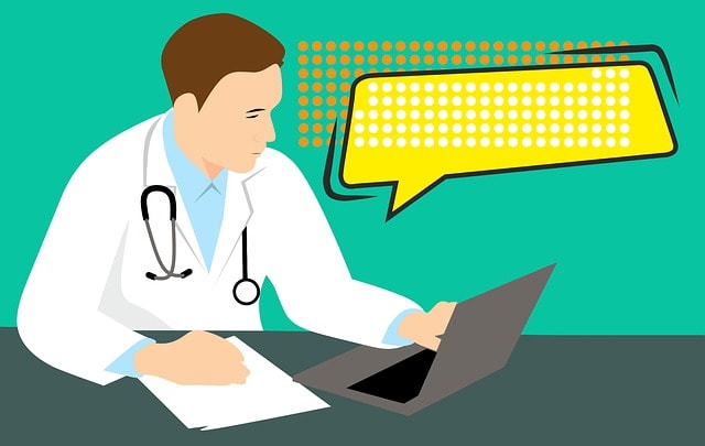 Ilustrasi konsultasi dokter tanpa tatap muka (Pixabay)