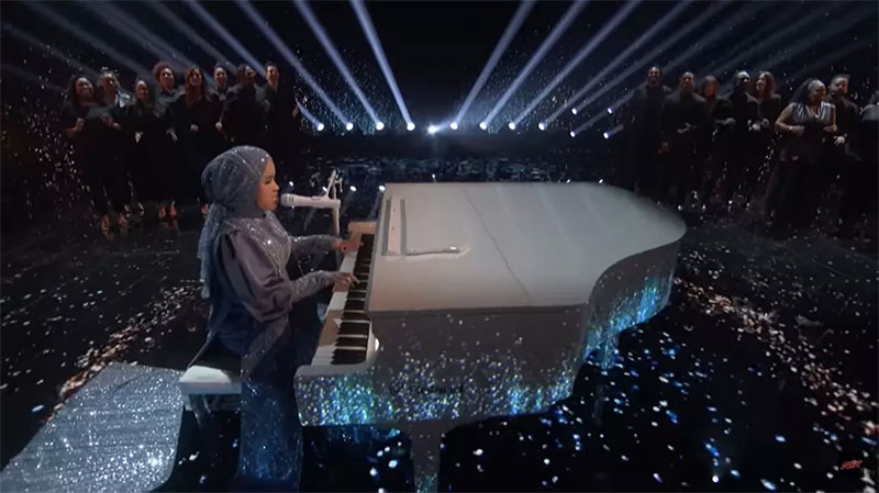 Putri Ariani saat tampil di America Got Talent 2023. Putri berencana merilis single terbarunya.