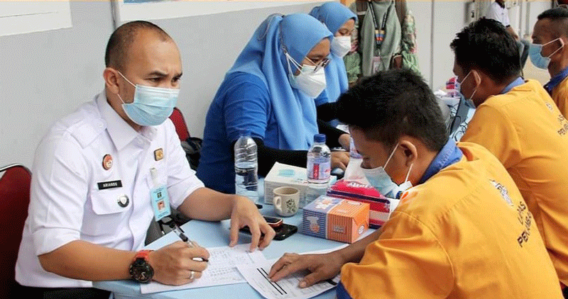 Napi Lapas Pekanbaru menjalani skrining TBC, Rabu (2/8/2023