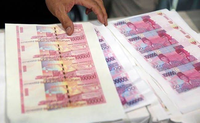 Ilustrasi, uang palsu.