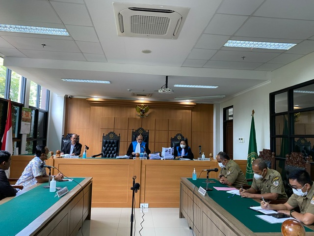Sidang lanjutan terkait gugatan SK Menteri LHK Nomor 287 Tahun 2022 tentang KHDPK oleh Serikat Karyawan Perum Pehutani dengan agenda sidang melengkapi alat bukti dan mengajukan pemeriksaan setempat (PS) kepada Majelis Hakim PTUN Jakarta, Senin (20/2/2023)