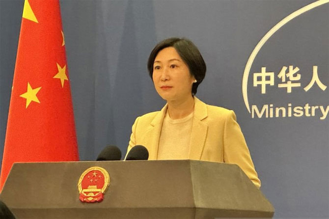 Juru Bicara Kementerian Luar Negeri Cina (MFA) Mao Ning.