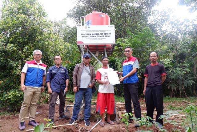 PT Pertamina Hulu Rokan (PHR) menyediakan 4 sumur bor air bersih untuk mendukung pemulihan pascagempa di Cianjur, Jawa Barat.